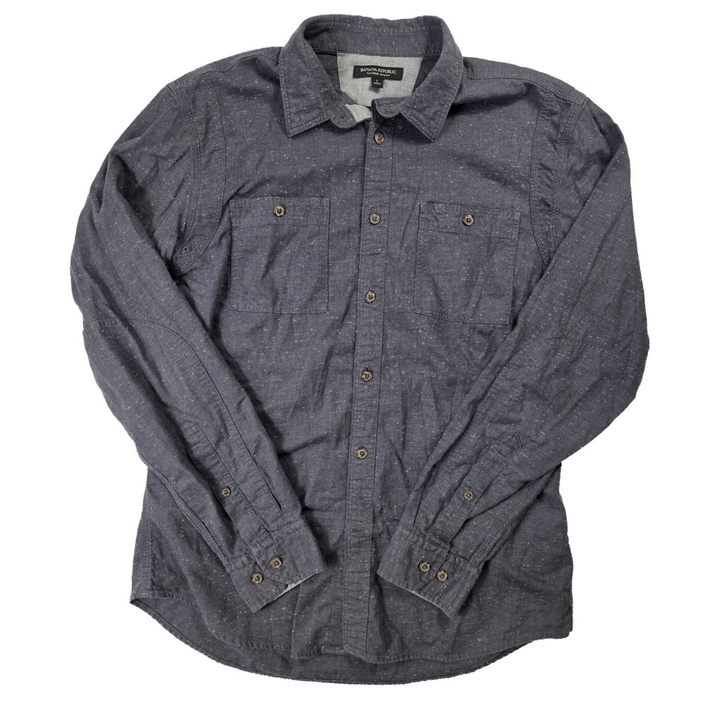 Banana Republic Gray Speckled Tailored Slim Fit Men's Size Large